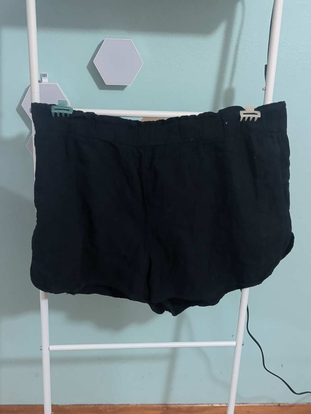 Universal Thread Black Elastic Waist Athletic Shorts XXL